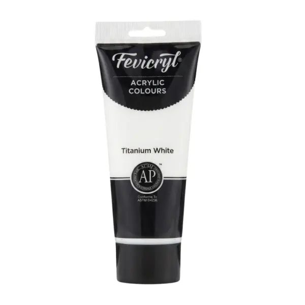 ابيض اكريليك 200 ml image 0