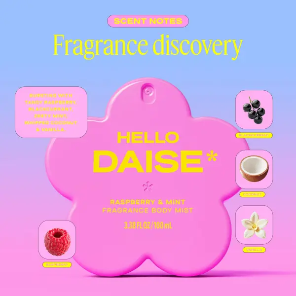 معطر للجسم من هيلو فراجرانس برائحة التوت والنعناع، ​​100 مل image 3