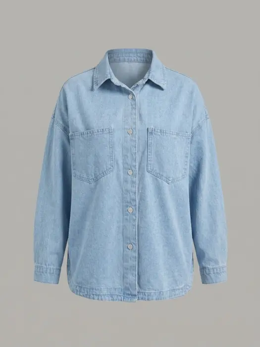 Oversized Denim Shirt image 0
