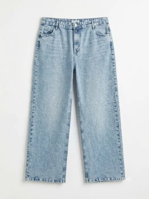 WIDE-LEG LIGHT BLUE DENIM image 0