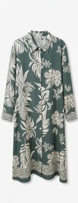 OLLVE GRAY FLORAL PRINTED TUNIC image 0