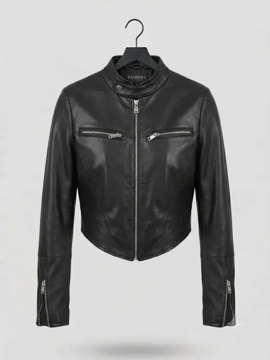 JACKET BLACK LEATHER image 0