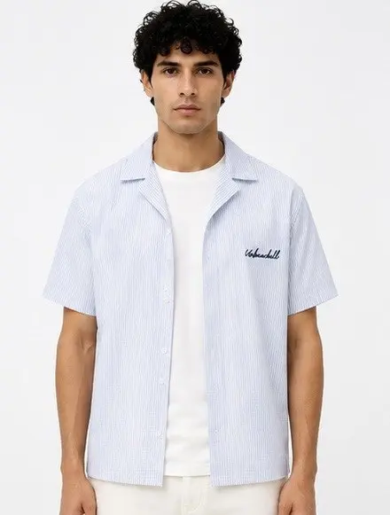 MYLO STRIPPED HALF SHIRT  image 11