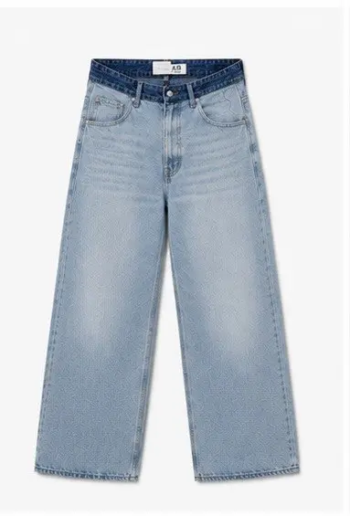 A9 LIGHT BLUE WDE-LEG JEANS  image 1