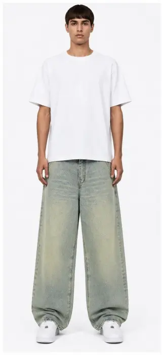 MYLO VINTAGE BLUE WIDE-LEG JEANS 6446/3 image 2