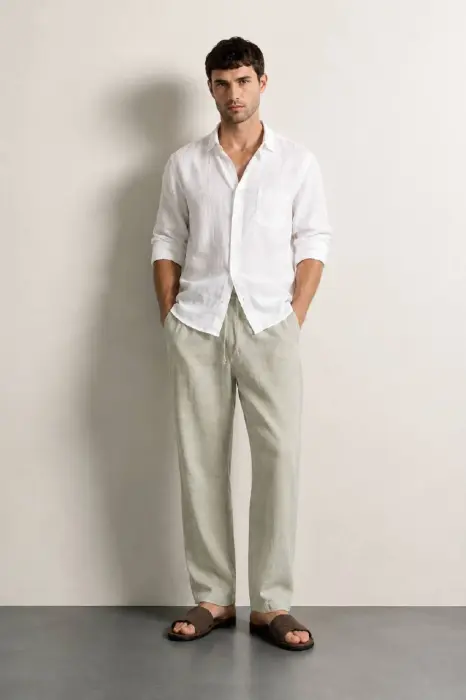 DJ ZARA HARD LINEN PANT image 1