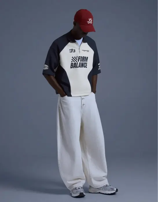 BERSHKA PODIUM POLO T-SHIRT  image 2