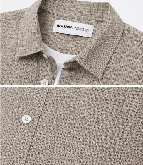 BERSHKA MICRO CHECK SHIRT  image 2