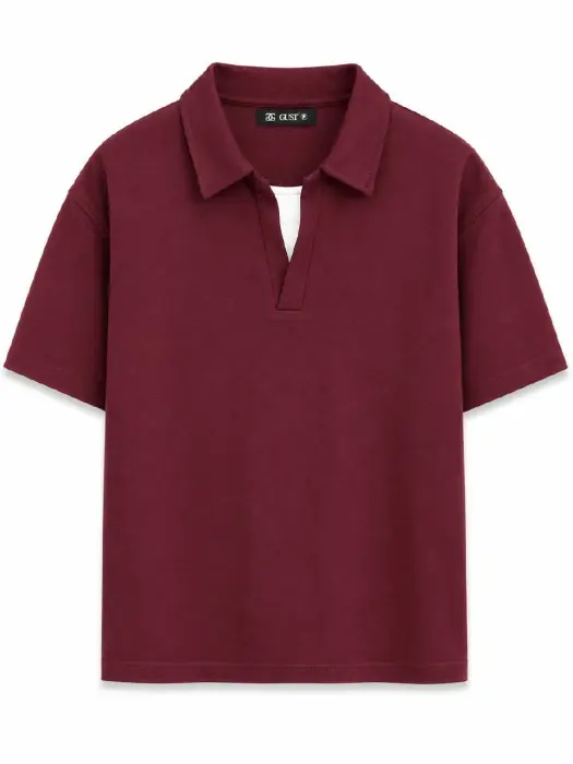 V POLO T-SHIRT  image 1