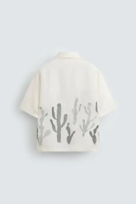 CACTUS PRINT SHORT SEELVE SHIRT image 4