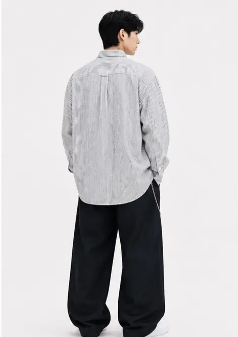ZARA STRIPPED LINEN SHIRT  image 1