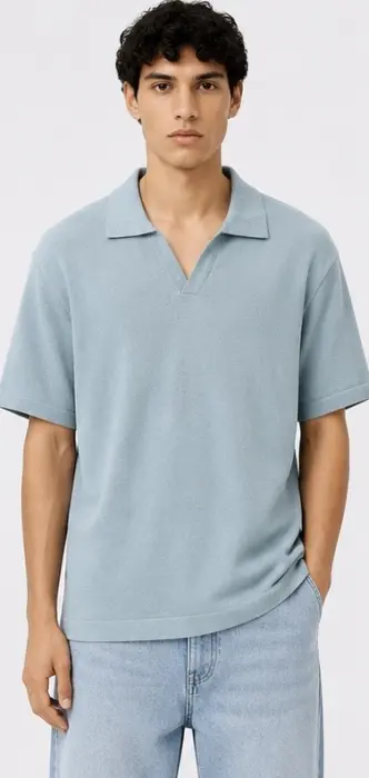 ZARA KNIT POLO T-SHIRT image 5