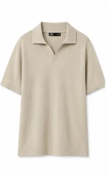 ZARA KNIT POLO T-SHIRT image 8