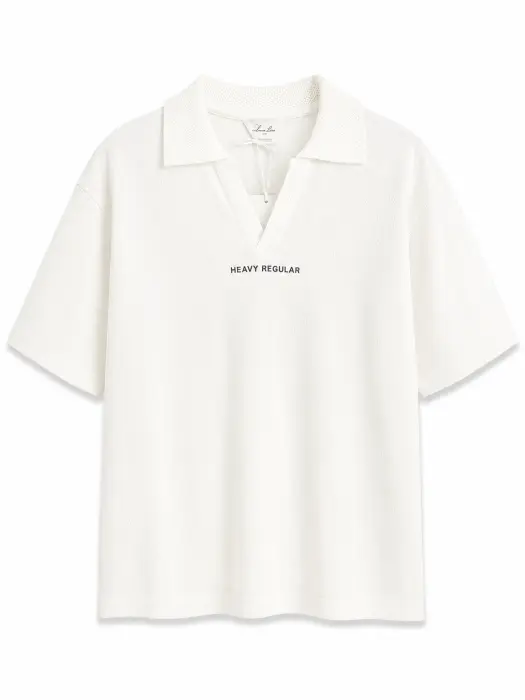 HEAVY KNIT POLO T-SHIRT  image 1