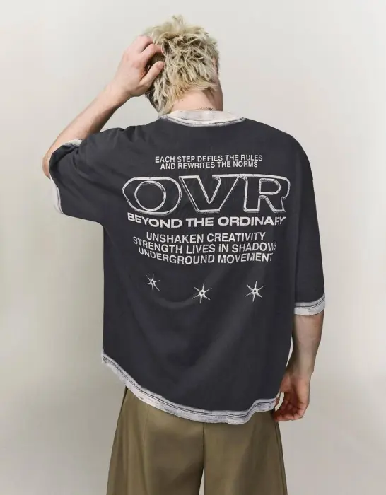 BERSHKA OVR T-SHIRT   image 1