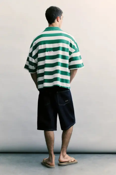 STWD STRIPPED POLO T-SHIRT  image 2