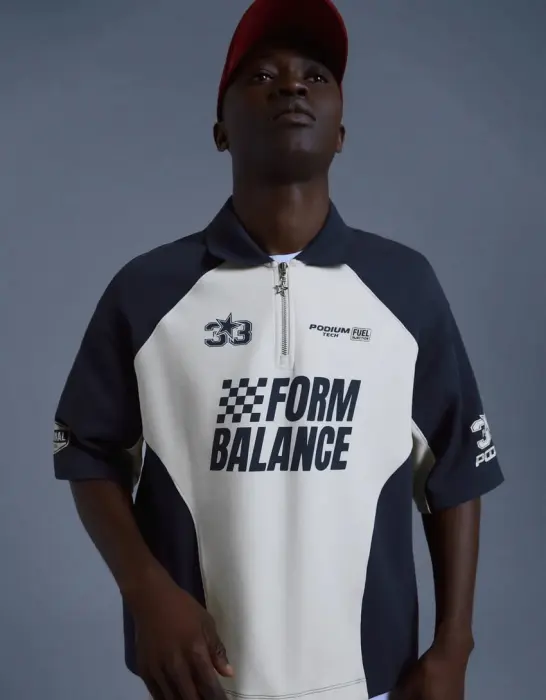 BERSHKA PODIUM POLO T-SHIRT  image 3
