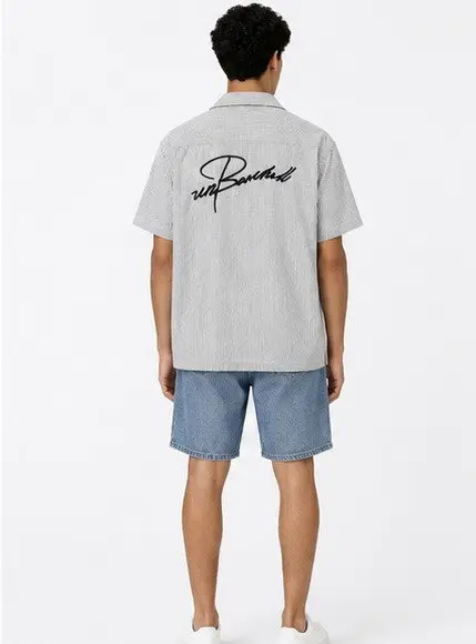 MYLO STRIPPED HALF SHIRT  image 1
