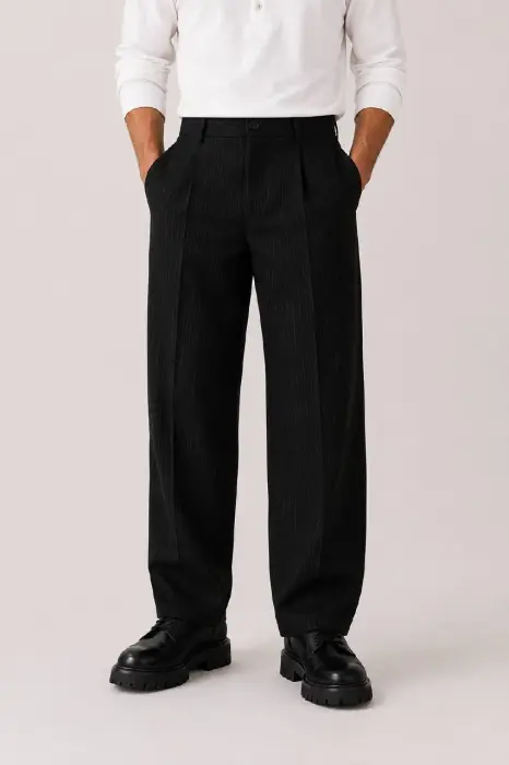 ZARA STRIPPED TAILORED PANT image 0