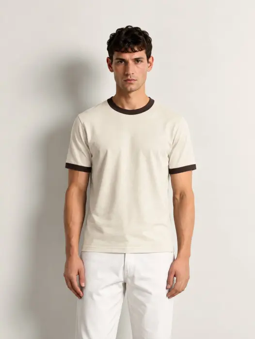 ZARA CONTRAST T-SHIRT  image 1
