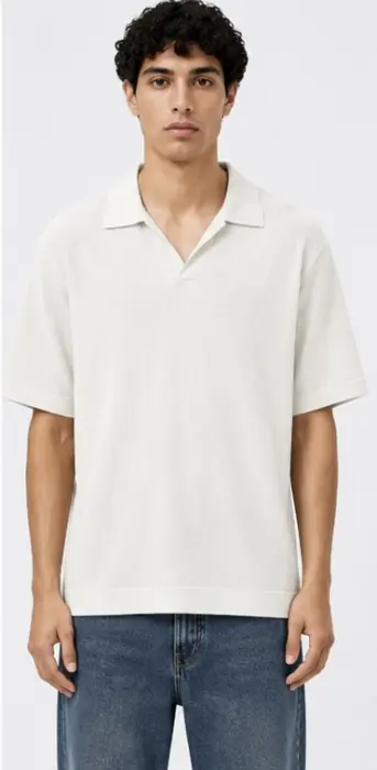 ZARA KNIT POLO T-SHIRT image 3