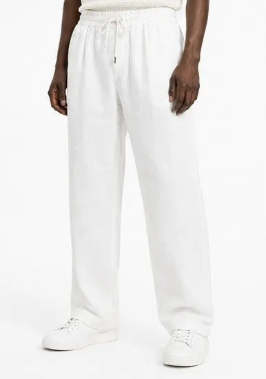 MASSSIMO DUTTI HARD LINEN PANT image 2