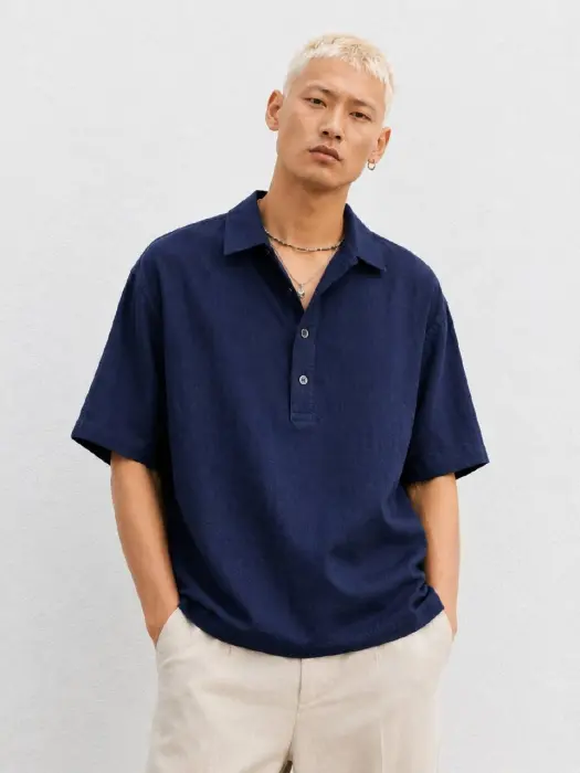 BY SAM LINEN SHORT SLEEVE SHIRT image 1