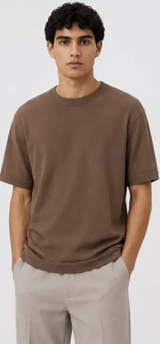 MYL KNIT ROUND T-SHIRT image 5