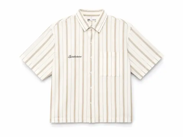 SPI ZARA STRIPPED HALF SHIRT image 2