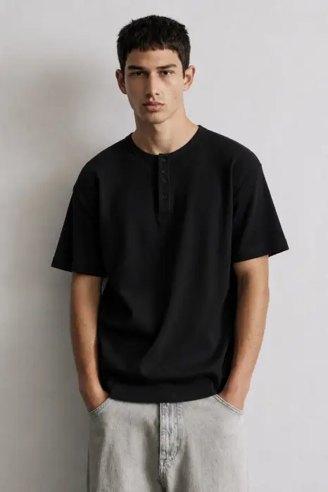 HENLEY BASIC T-SHIRT  image 0