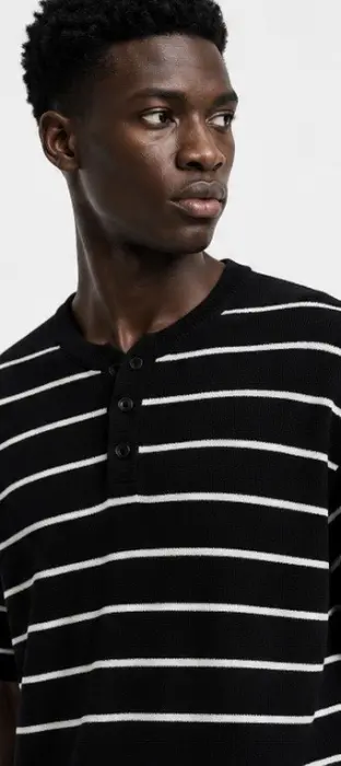 HENLEY STRIPPED T-SHIRT image 5