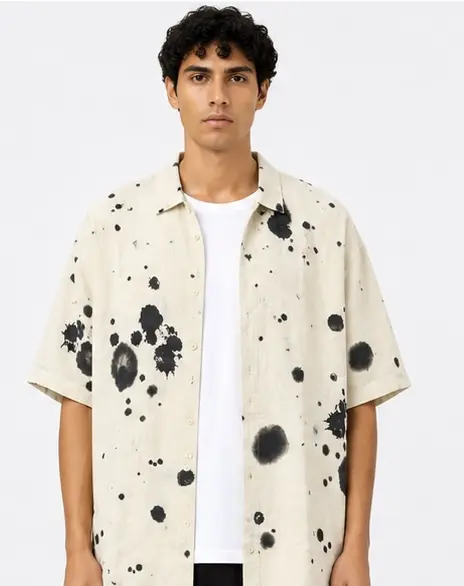 LOF LINEN HALF SHIRT  image 3