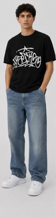 BERSHKA STAR KNIT ROUND SHIRT  image 5