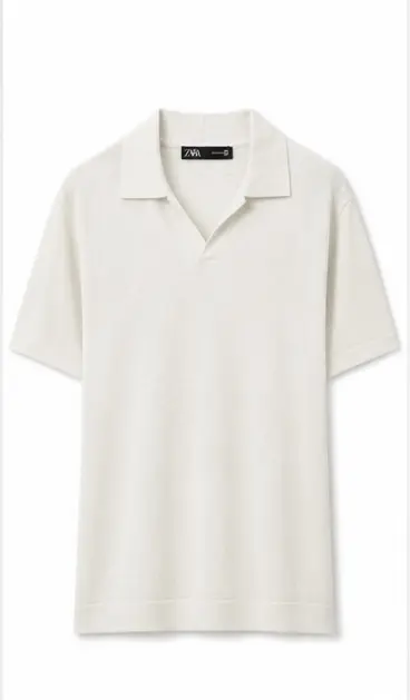 ZARA KNIT POLO T-SHIRT image 2