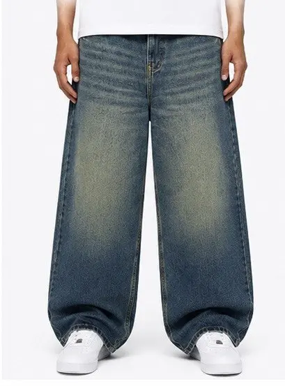 STONIM OLIVE BLUE WIDE-LEG JEANS  image 0