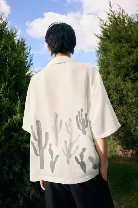 CACTUS PRINT SHORT SEELVE SHIRT image 1