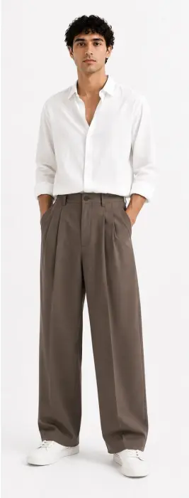 A9 WIDE-LEG CLASSIC PANTS image 2