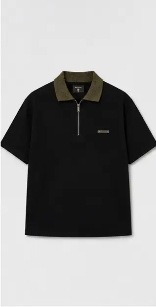  Knit Collar Polo T-shirt image 0