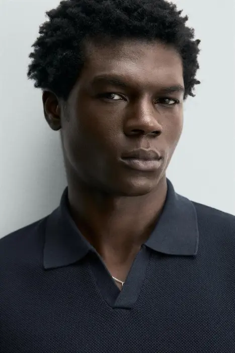 ZARA SLIM-FIT KNIT POLO SHIRT  image 2