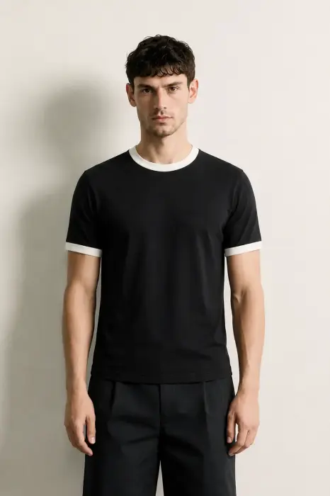 ZARA CONTRAST T-SHIRT  image 0