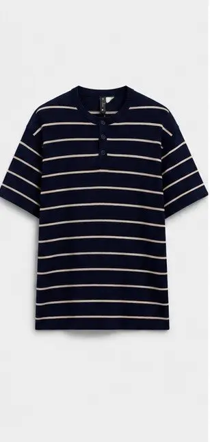 HENLEY STRIPPED T-SHIRT image 0