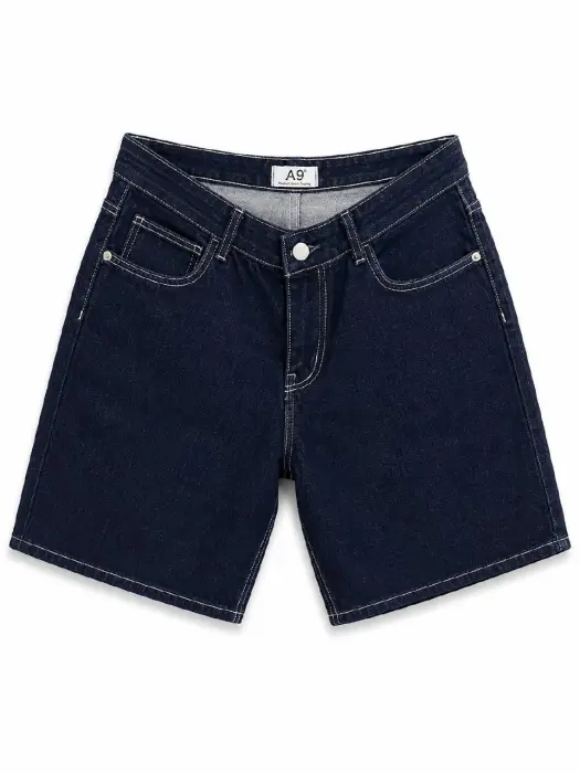 A9 BAGGY FIT DENIM SHORT NAVY BLUE  image 2