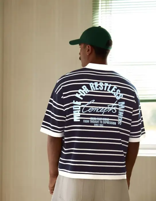 BERSHKA ARCHIVE STUDIO POLO T-SHIRT  image 1