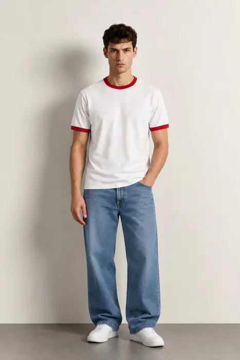 ZARA CONTRAST T-SHIRT  image 5