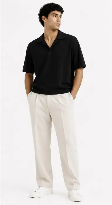 ZARA OVERSIZE FIT POLO KNITWEAR image 1