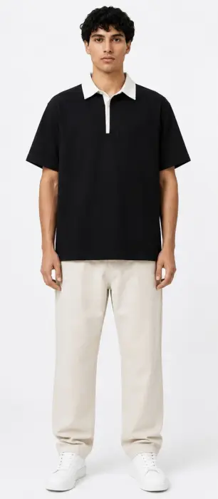 ZARA WHITE COLLAR T-SHIRT image 3