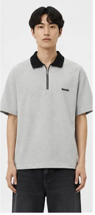  Knit Collar Polo T-shirt image 3