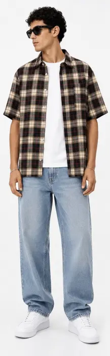 PLAID HALF SHIRT image 3