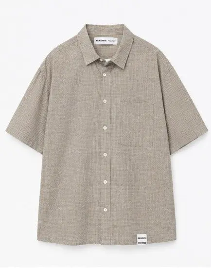 BERSHKA MICRO CHECK SHIRT  image 0