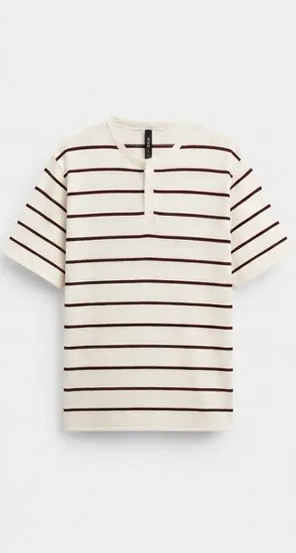 HENLEY STRIPPED T-SHIRT image 2